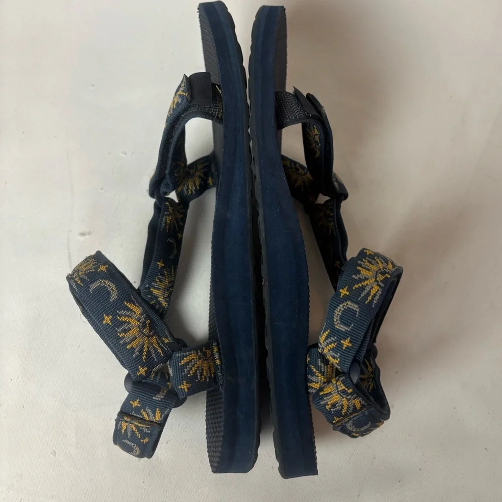 Teva Original Universal Sandals Sun and Moon Sunscape Insignia Blue Women's Sz 9 - Picture 5 of 9